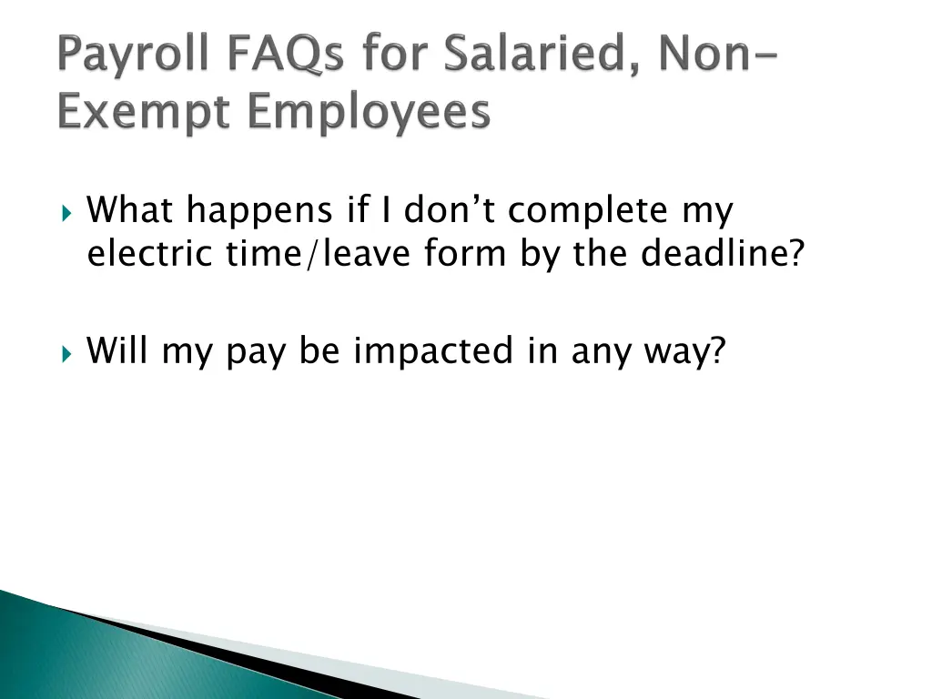what happens if i don t complete my electric time