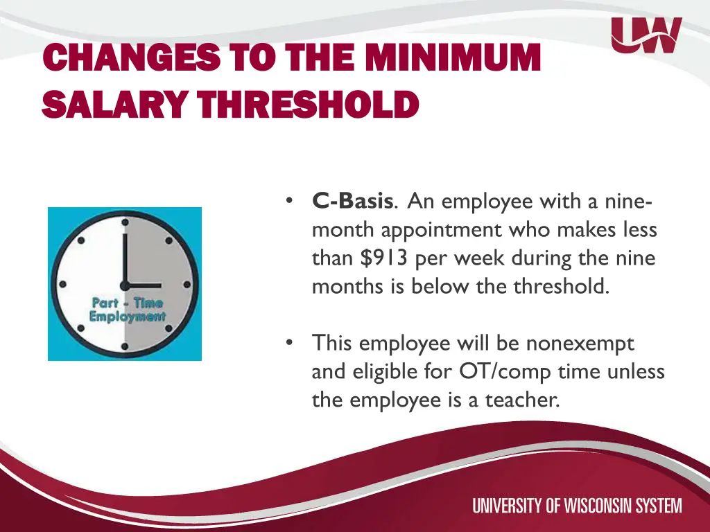 changes to the minimum changes to the minimum 1