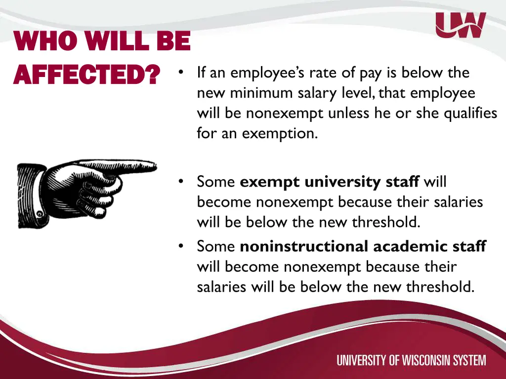 who who will be will be affected affected