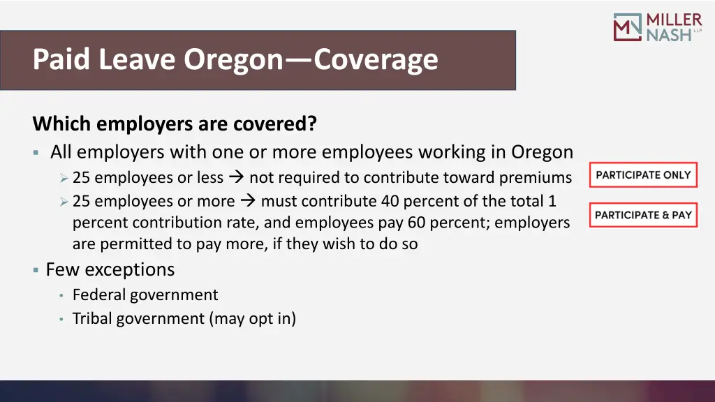 paid leave oregon coverage