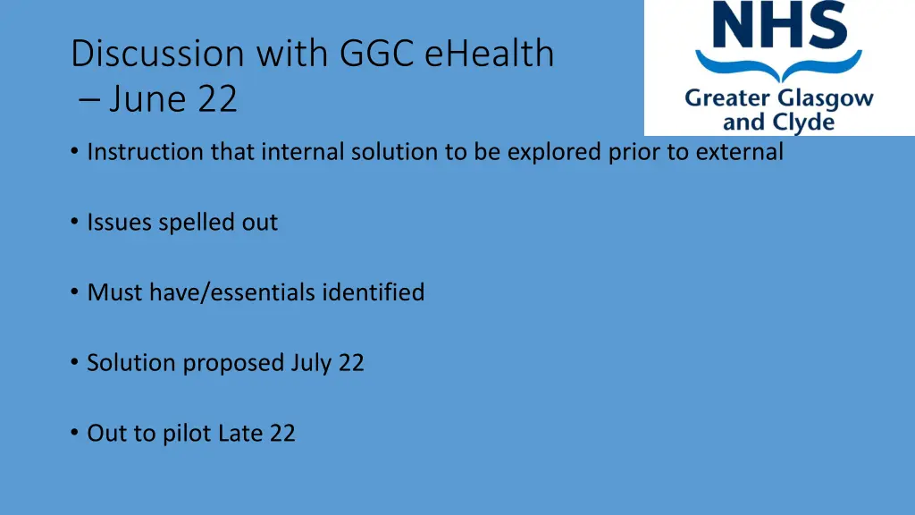discussion with ggc ehealth june 22