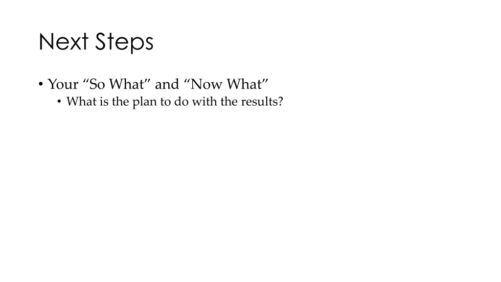 next steps 1