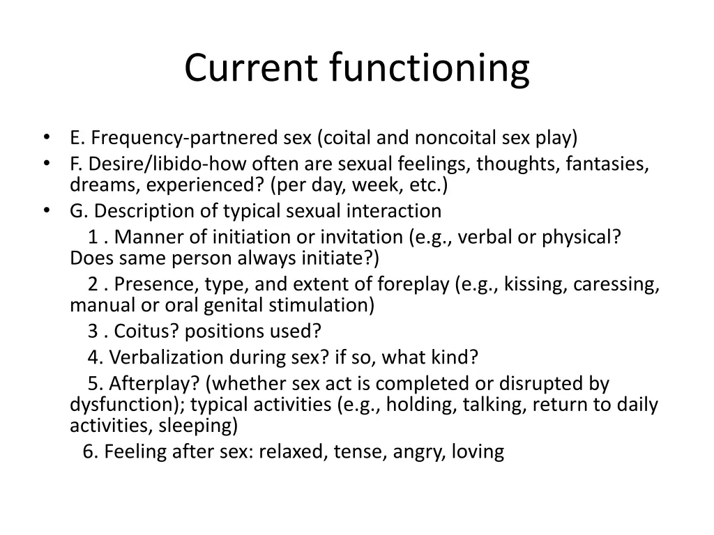 current functioning 2