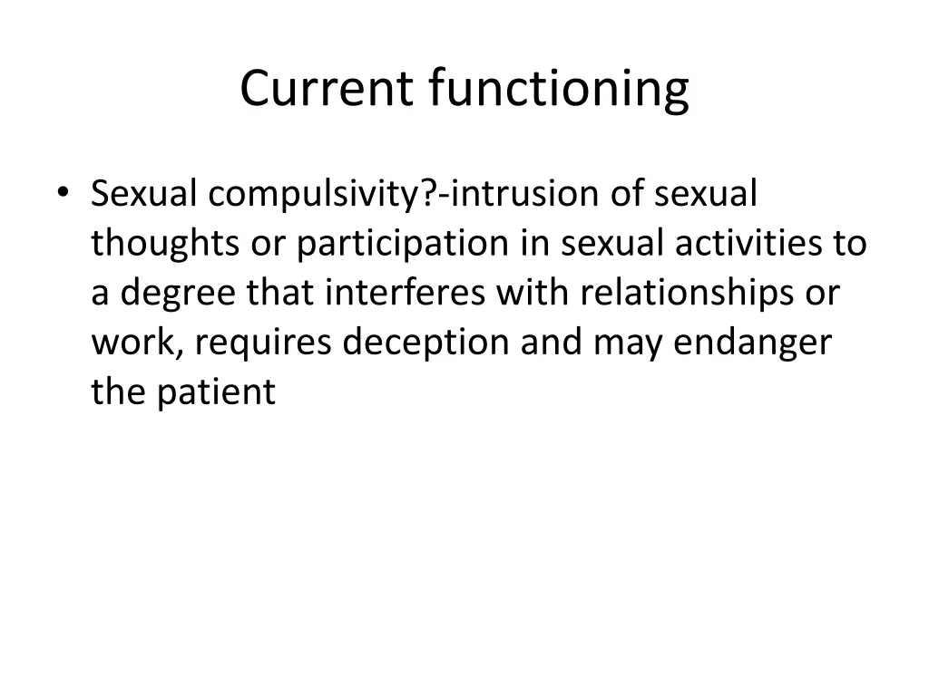 current functioning 3