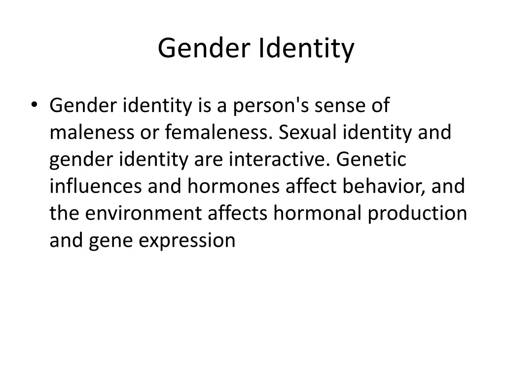 gender identity
