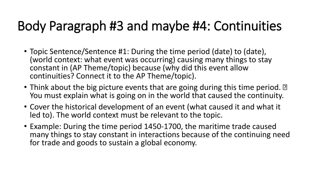 body body paragraph 3 and maybe 4 paragraph