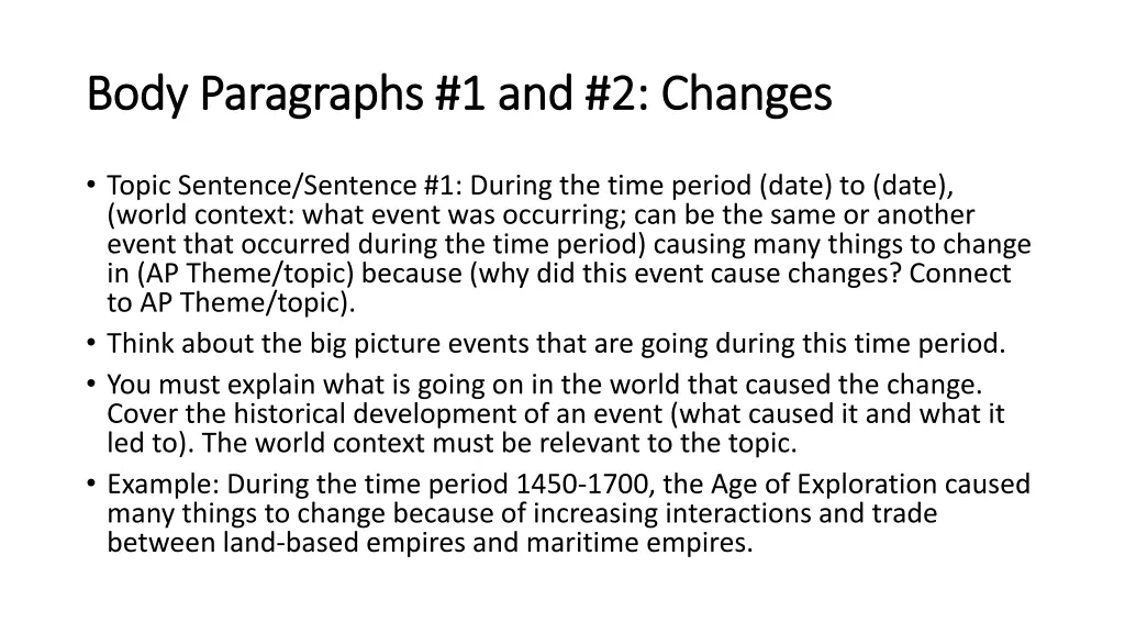 body body paragraphs 1 and 2 paragraphs
