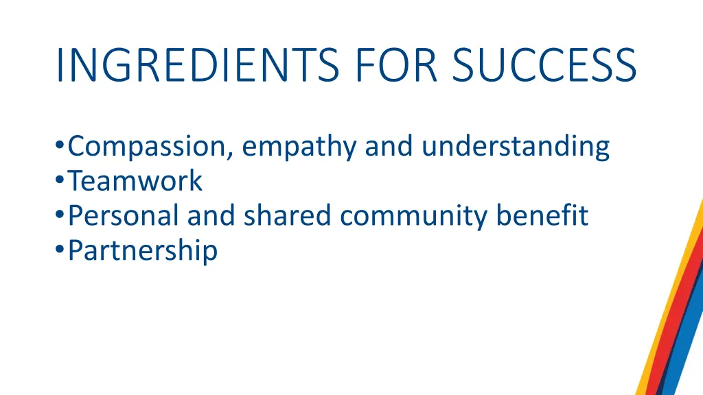 ingredients for success