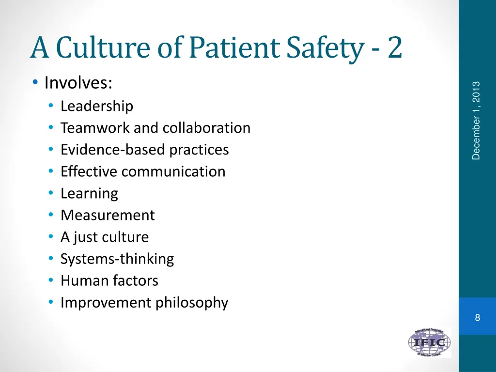 a culture of patient safety 2 involves leadership