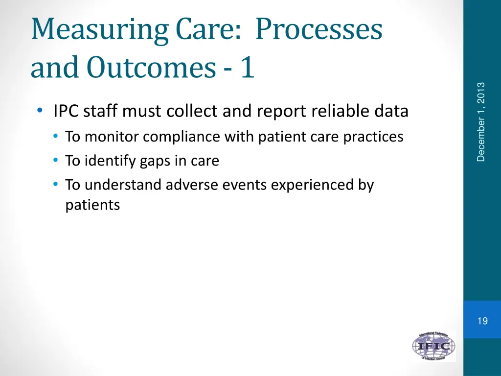 measuring care processes and outcomes 1