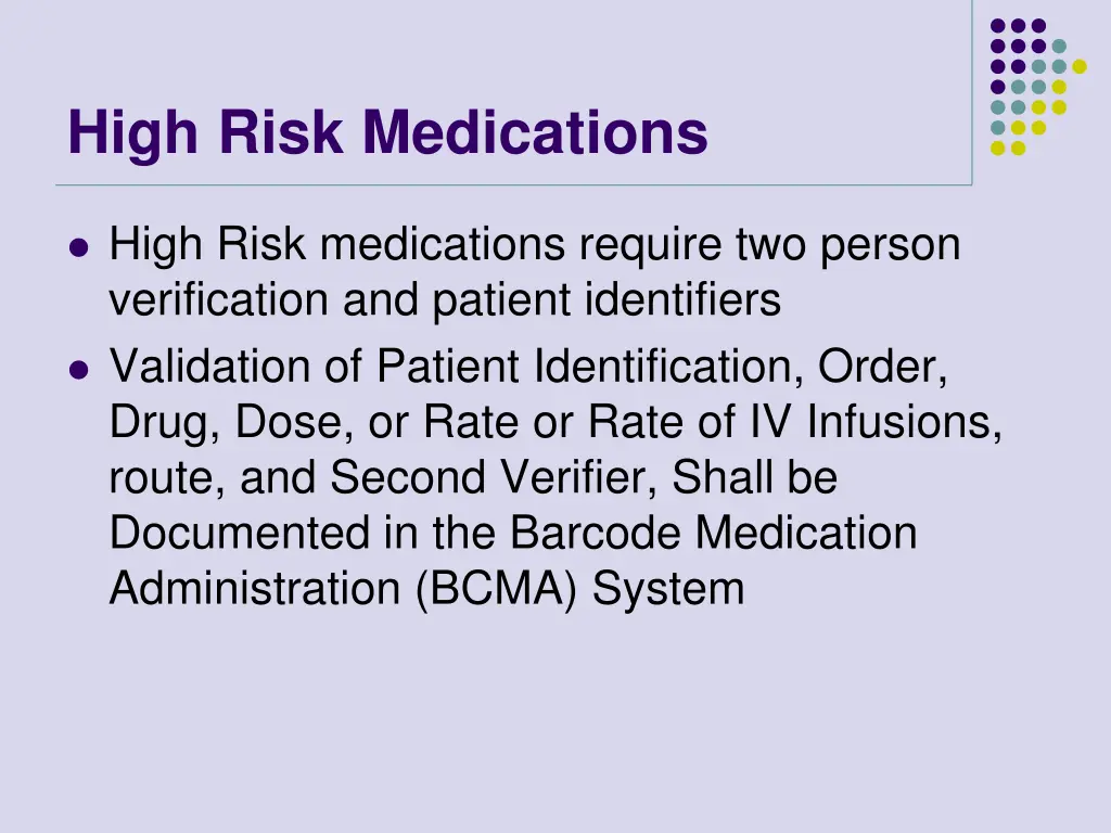 high risk medications 1