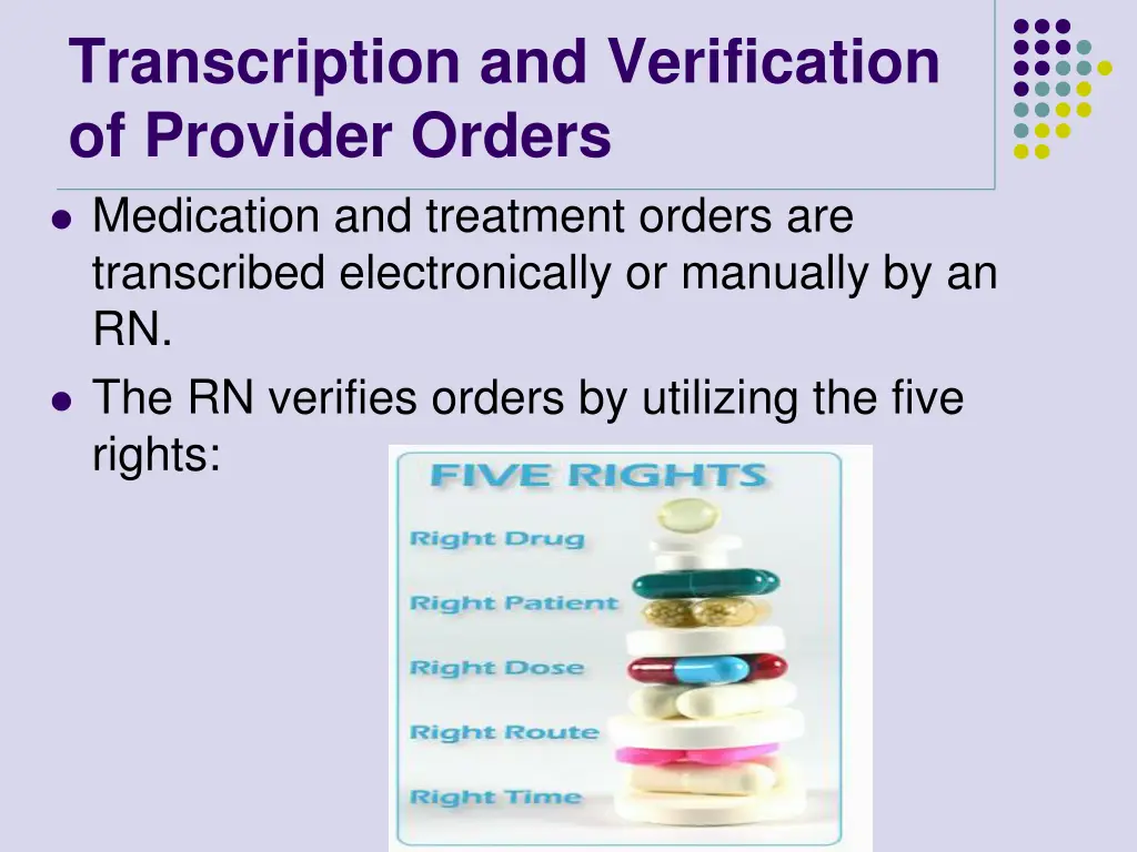 transcription and verification of provider orders