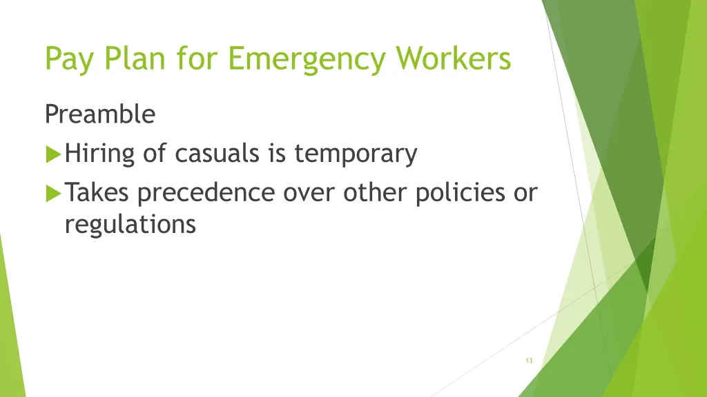 pay plan for emergency workers 2