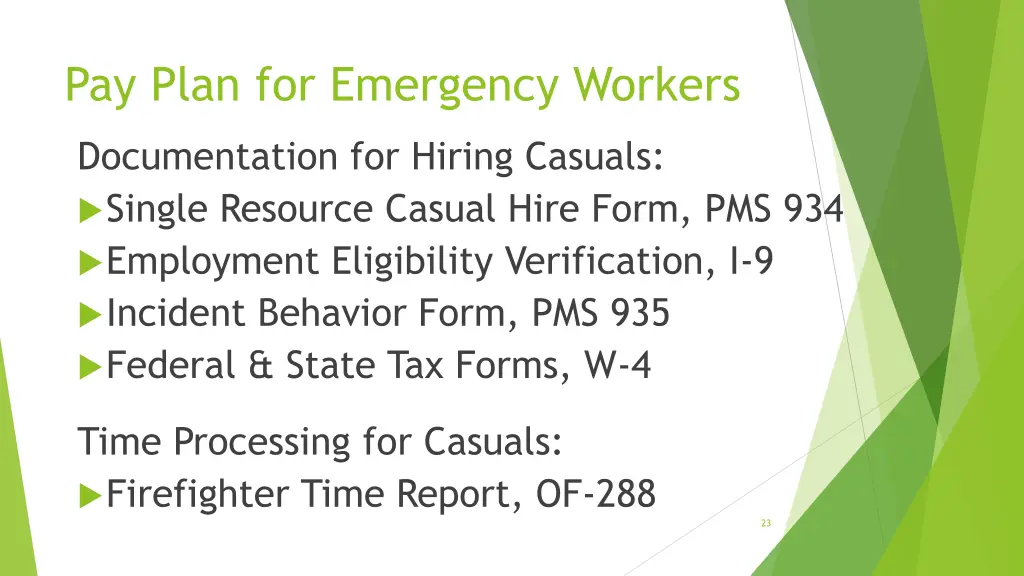 pay plan for emergency workers 8