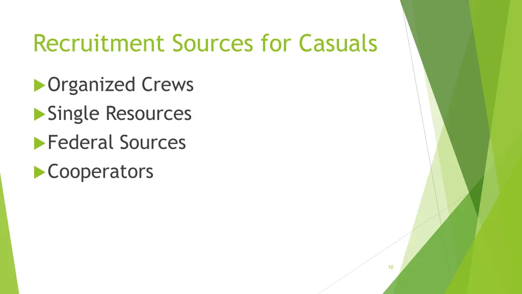 recruitment sources for casuals