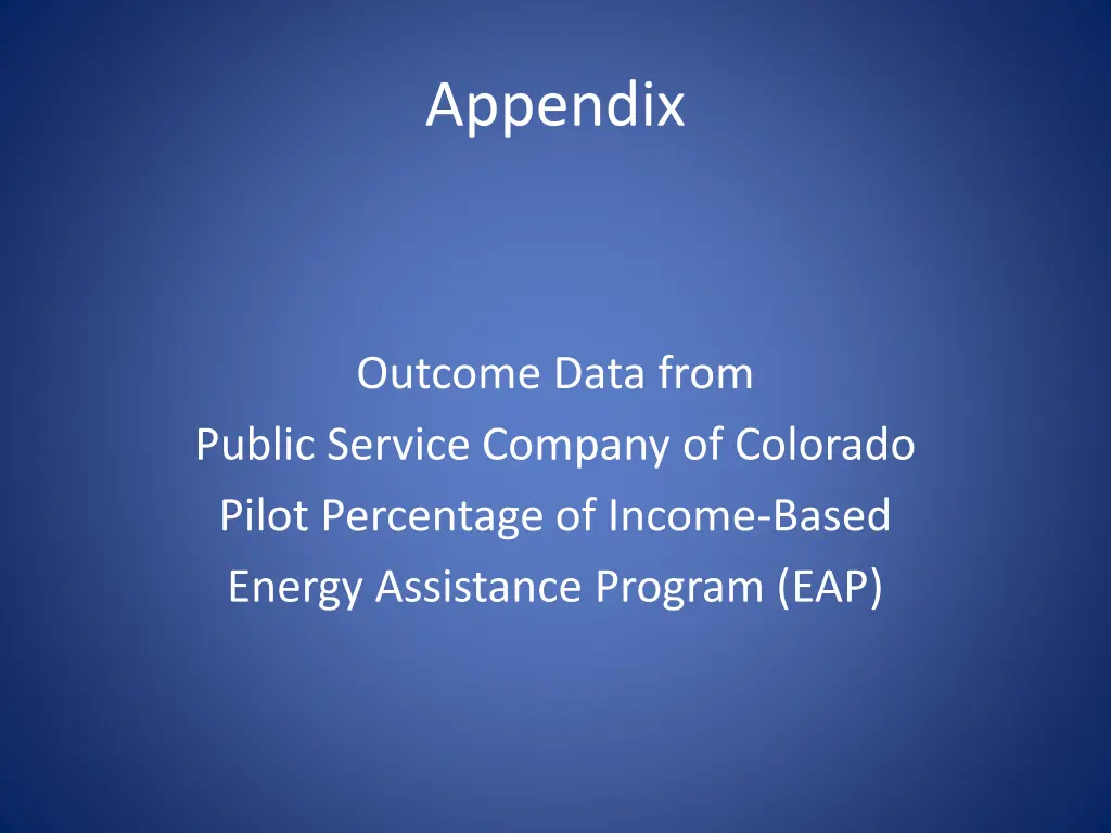 appendix