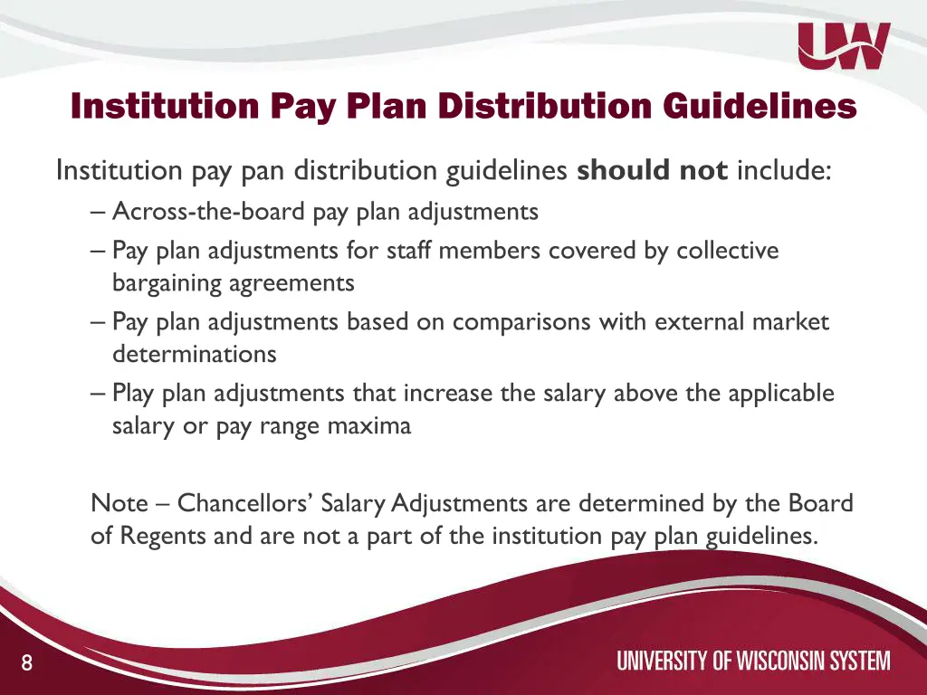institution pay plan distribution guidelines 1