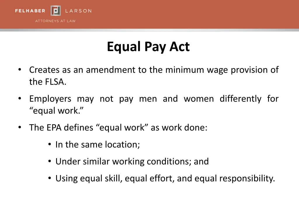 equal pay act