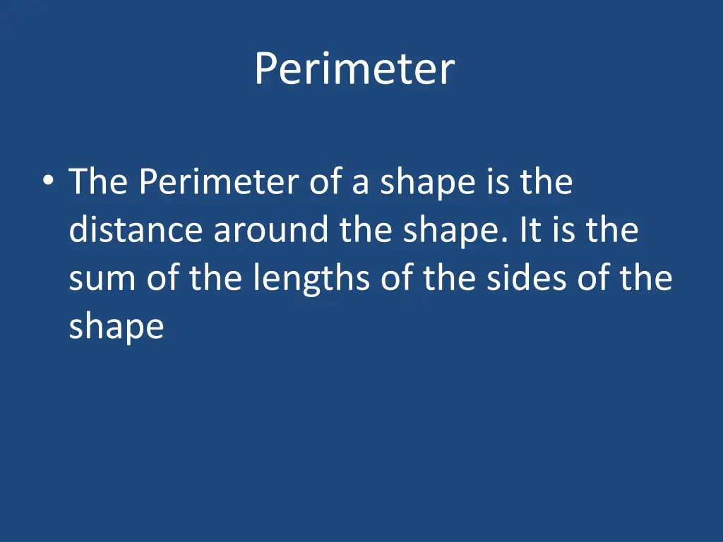 perimeter