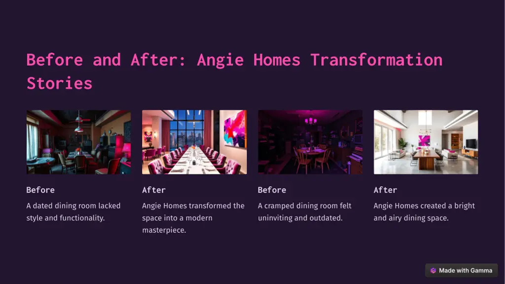 before and after angie homes transformation