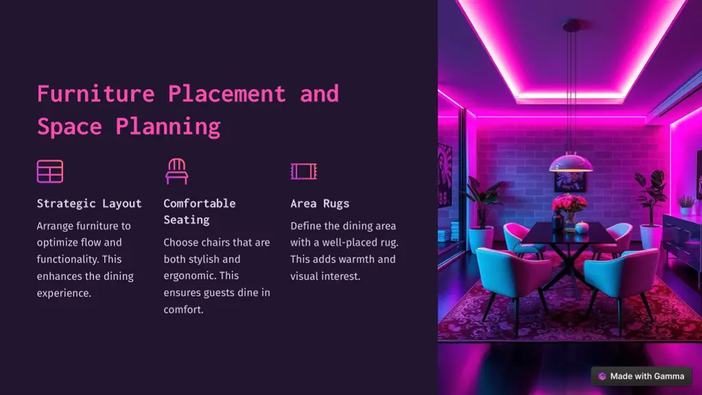 furniture placement and space planning