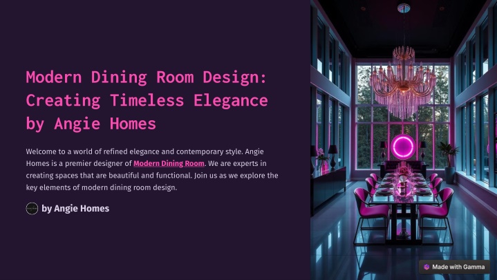 modern dining room design creating timeless