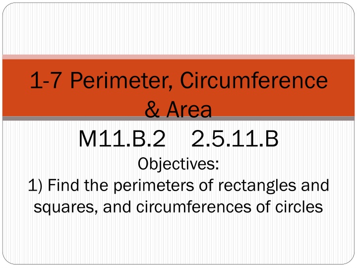 1 7 perimeter circumference area
