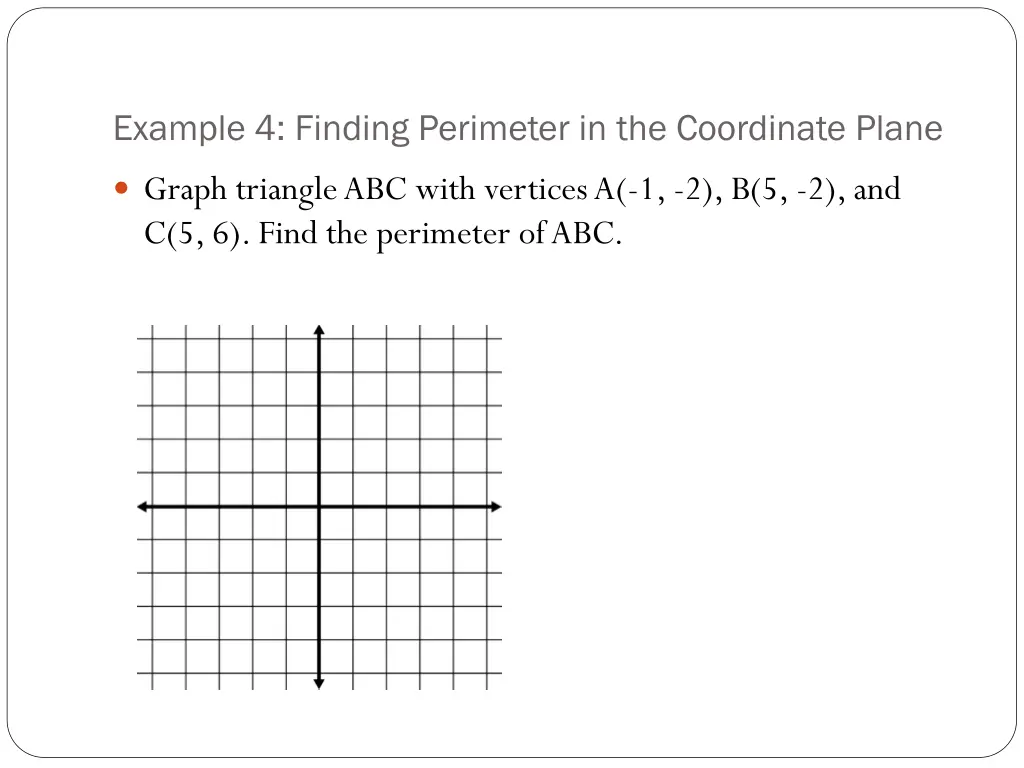 example 4 finding perimeter in the coordinate