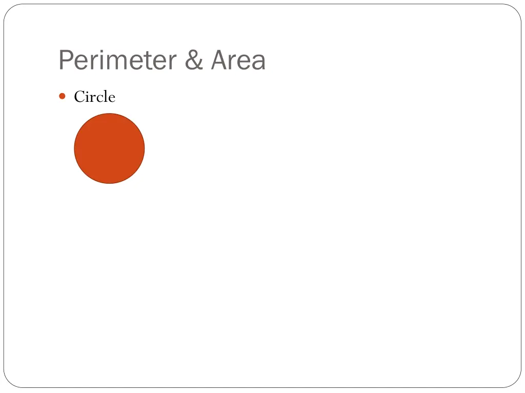 perimeter area 1