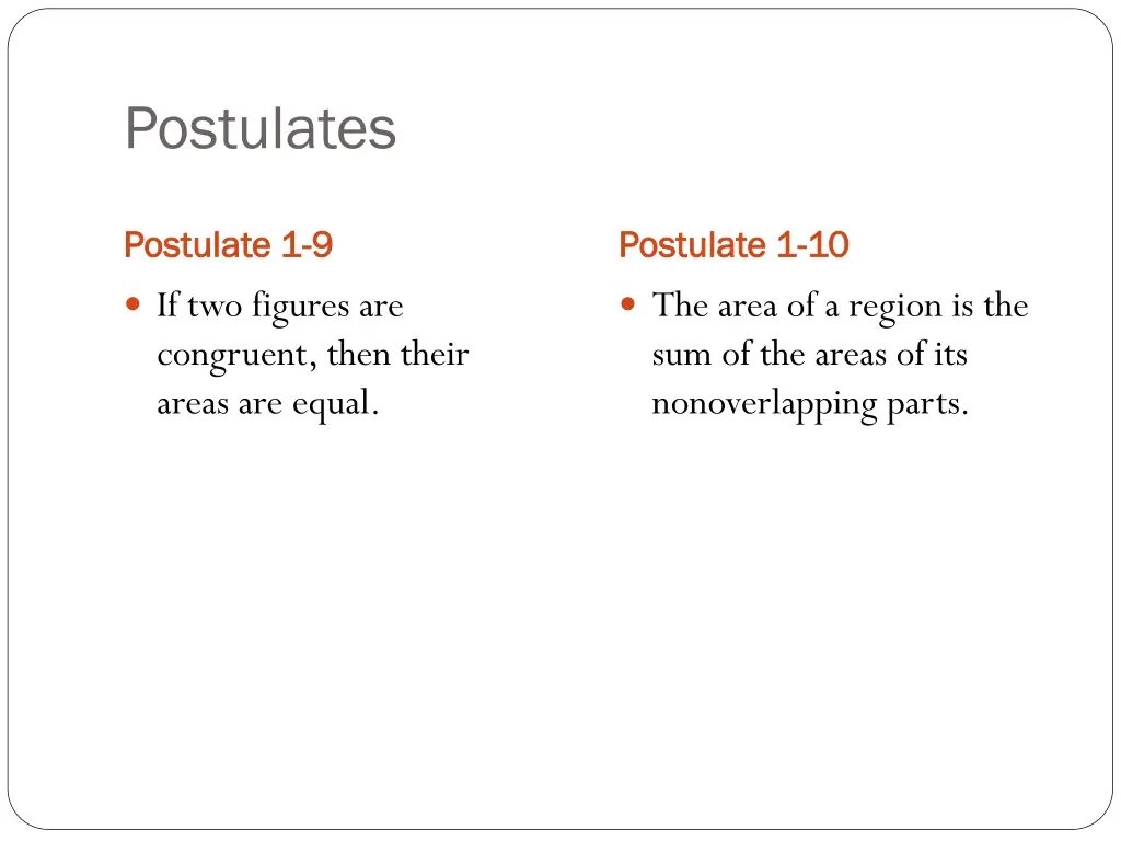 postulates