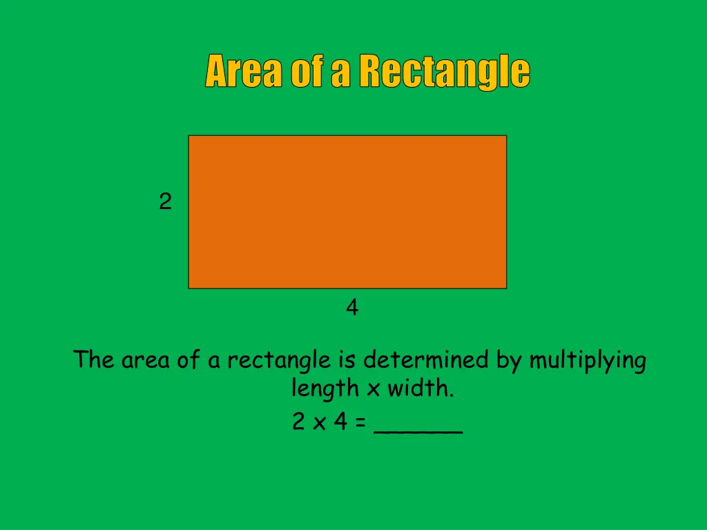 area of a rectangle