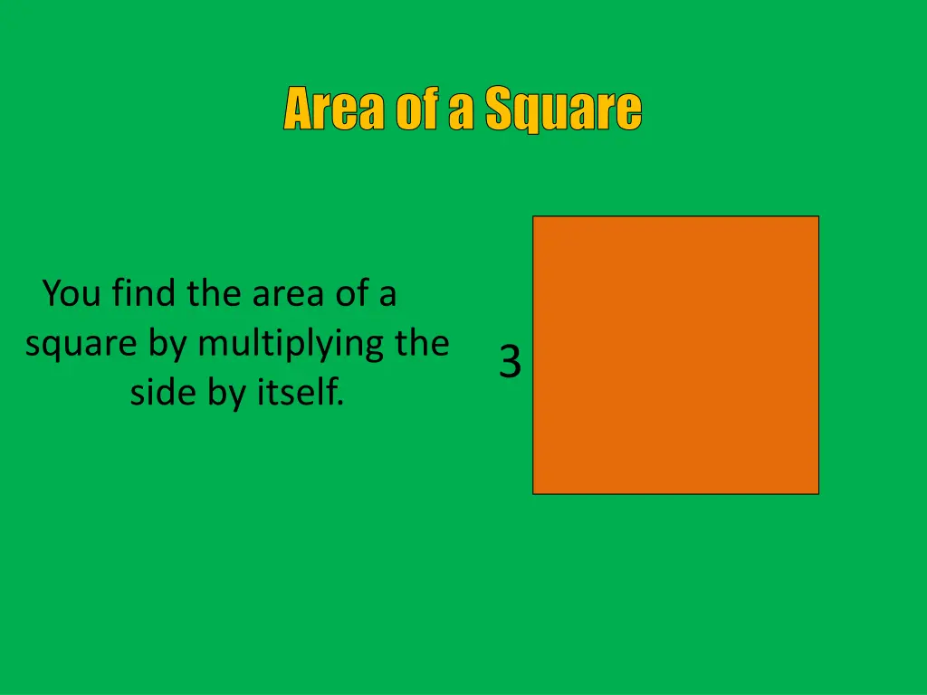 area of a square