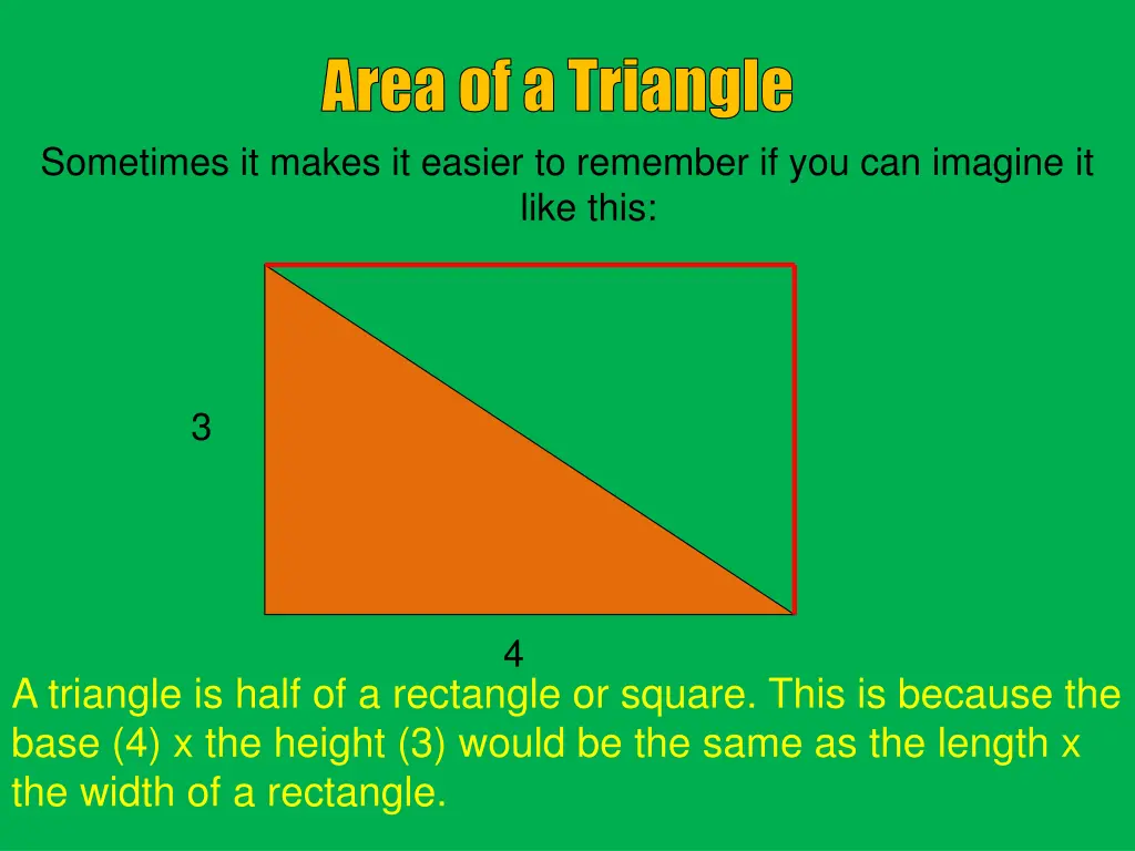 area of a triangle 1