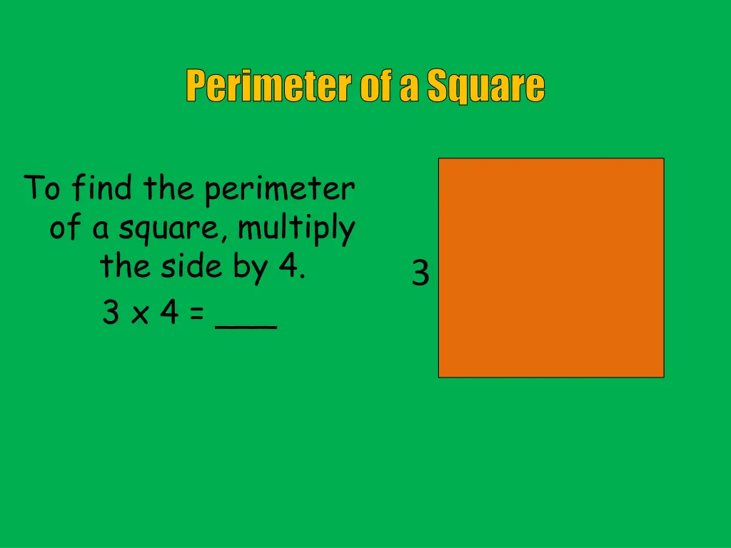 perimeter of a square