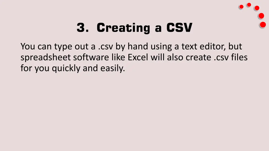 3 creating a csv