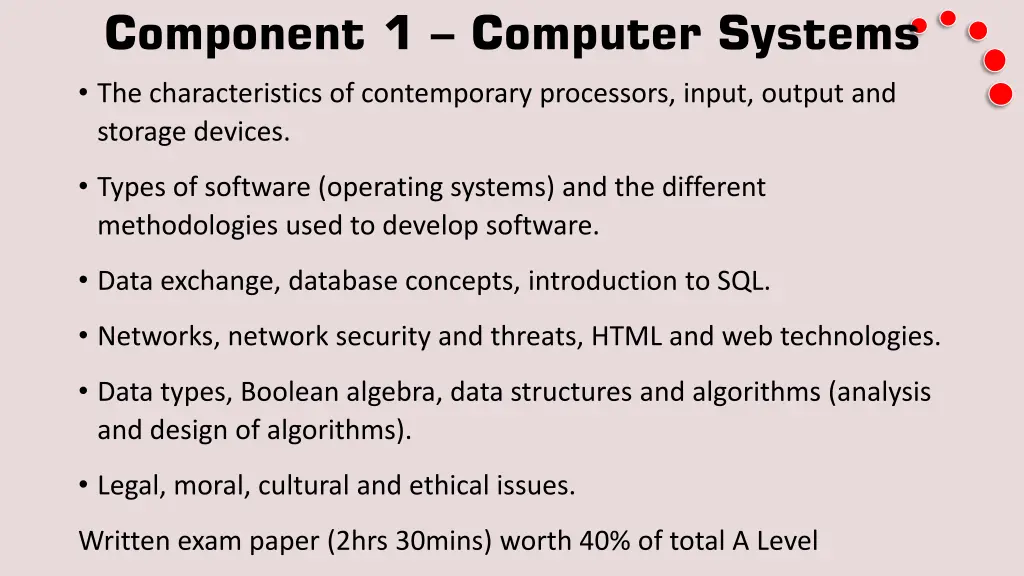 component 1 computer systems