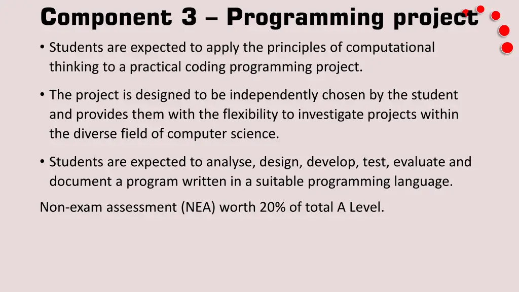 component 3 programming project