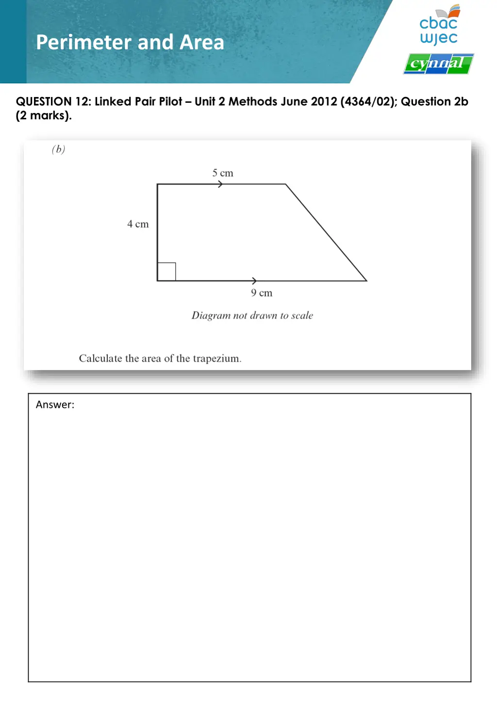 perimeter and area 12