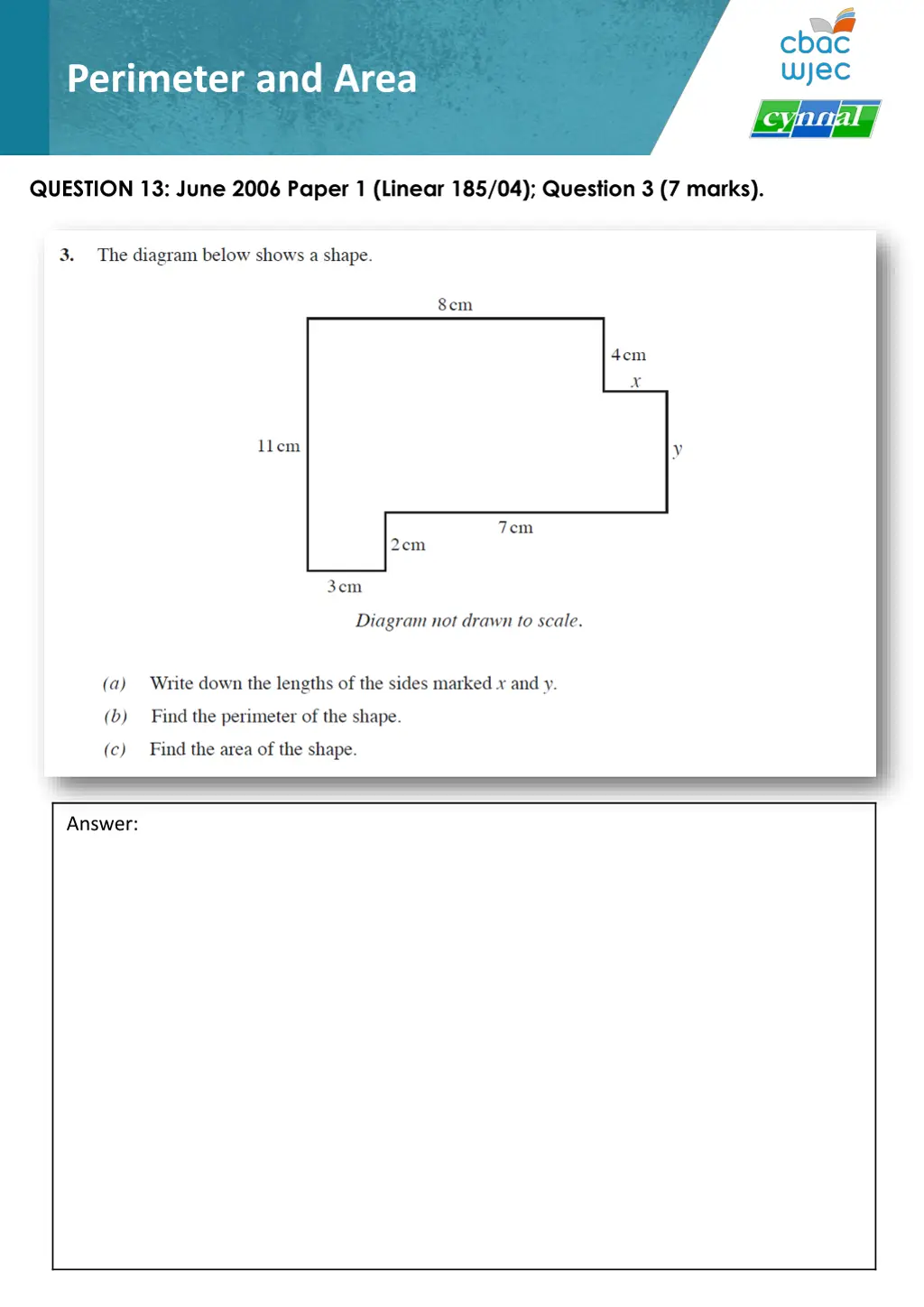 perimeter and area 13