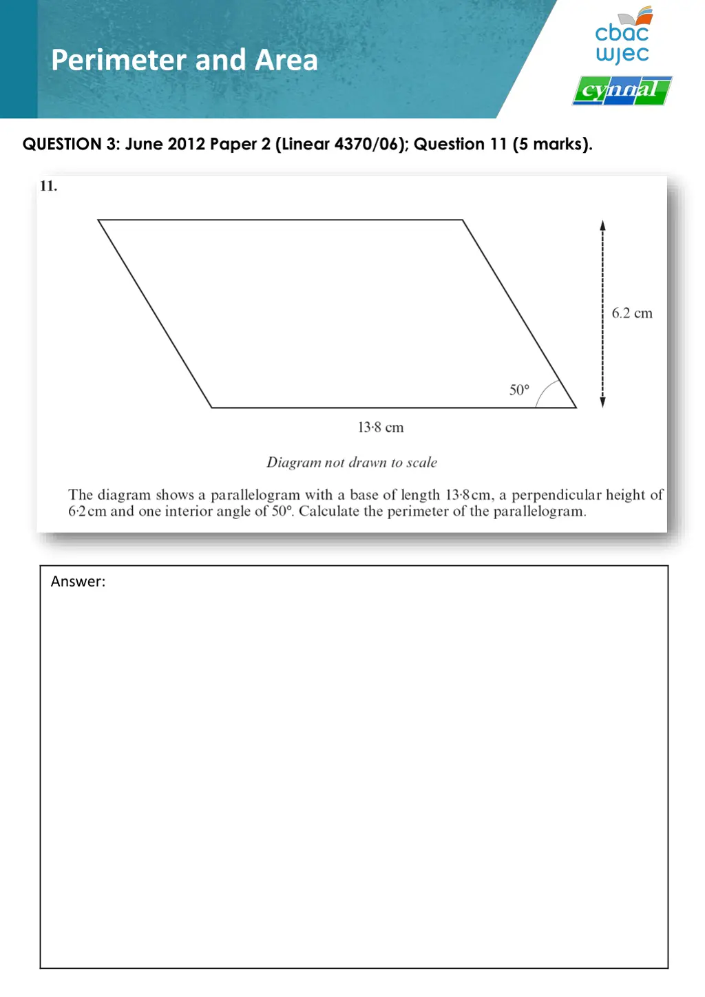 perimeter and area 3