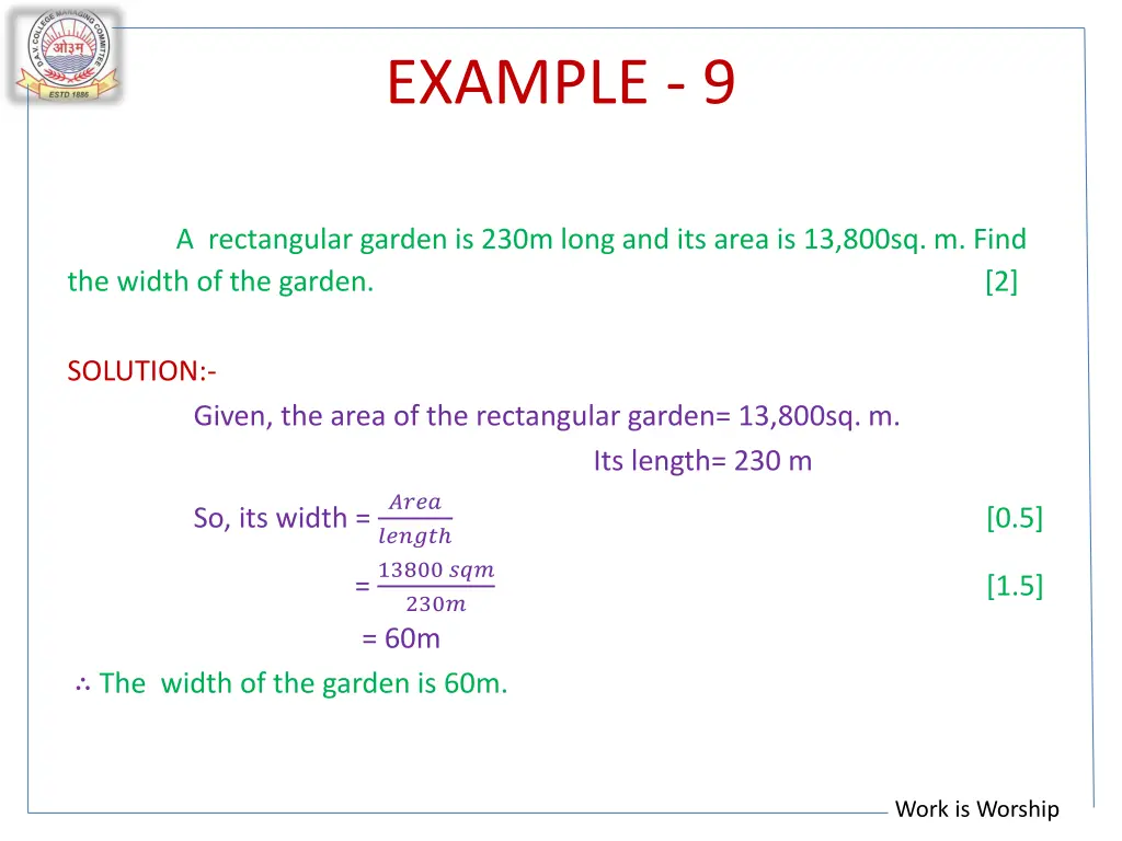 example 9