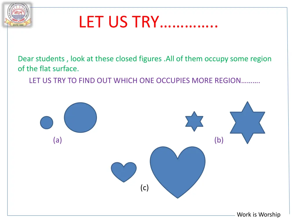 let us try
