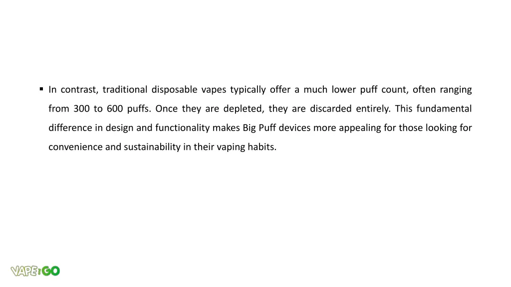 in contrast traditional disposable vapes