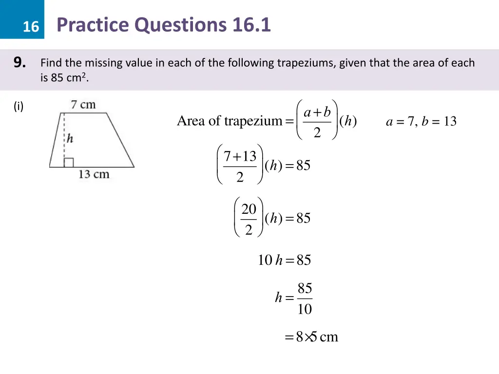 16 practice questions 16 1 16