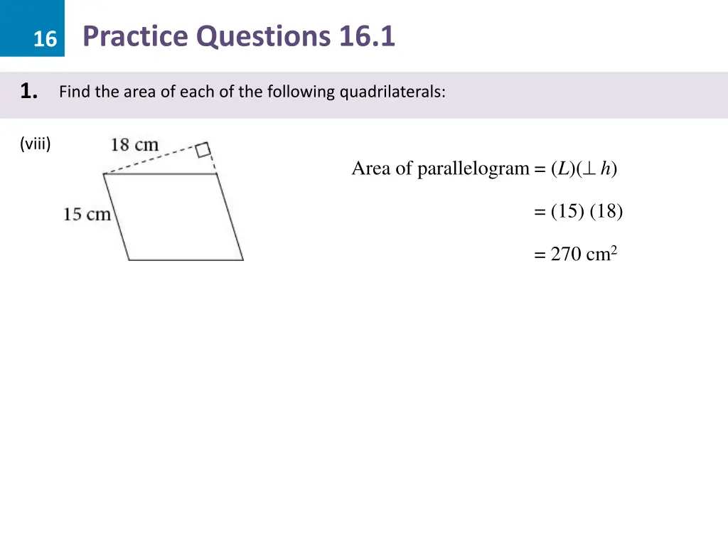16 practice questions 16 1 4