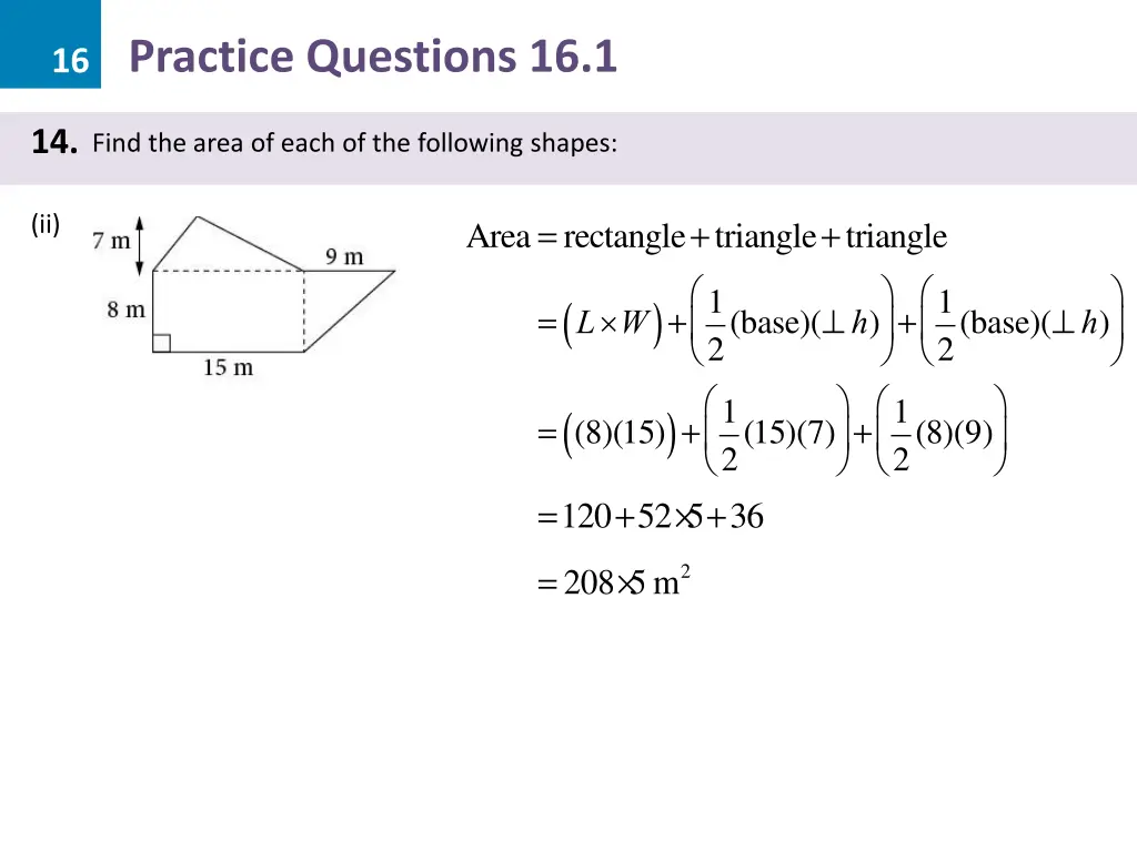 16 practice questions 16 1 40
