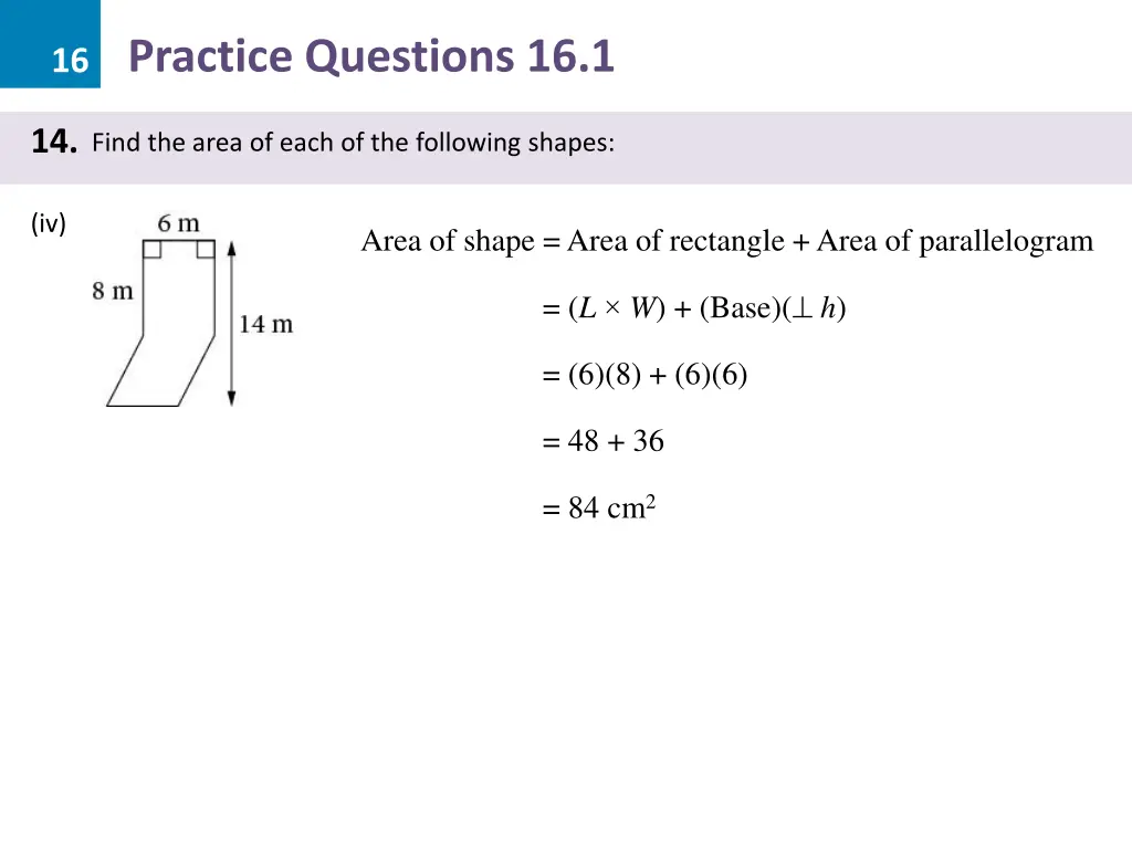 16 practice questions 16 1 42