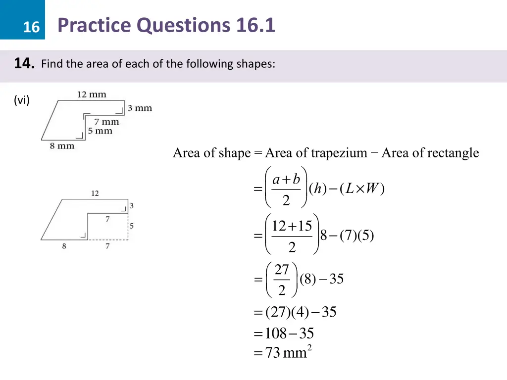 16 practice questions 16 1 44