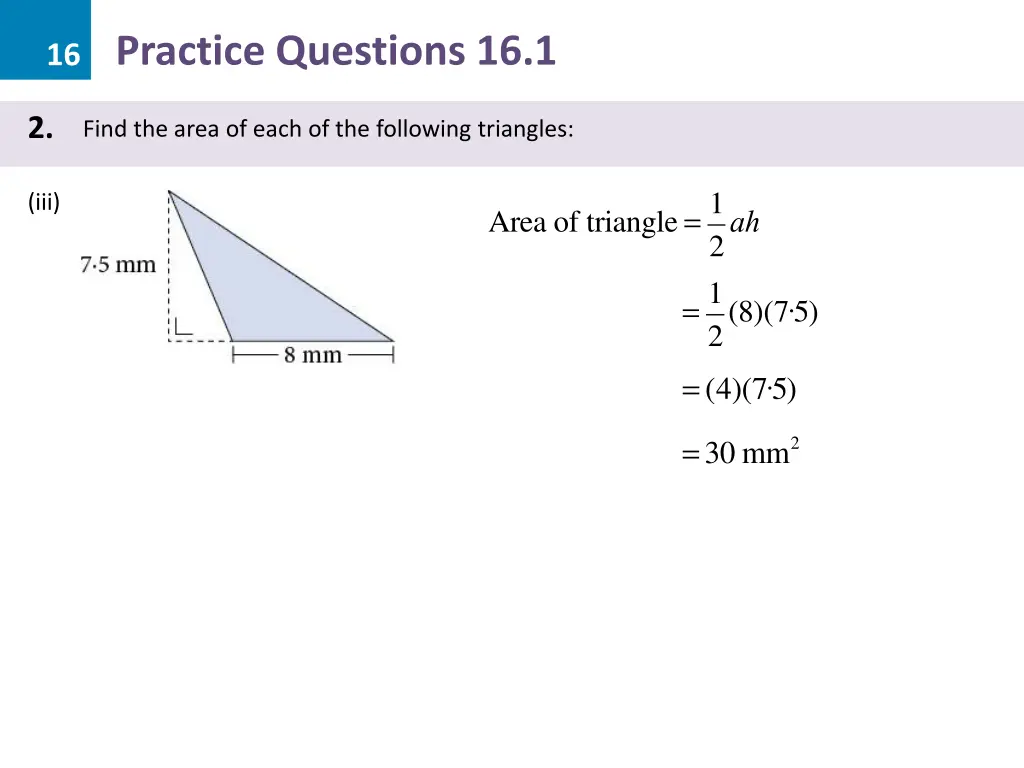 16 practice questions 16 1 7