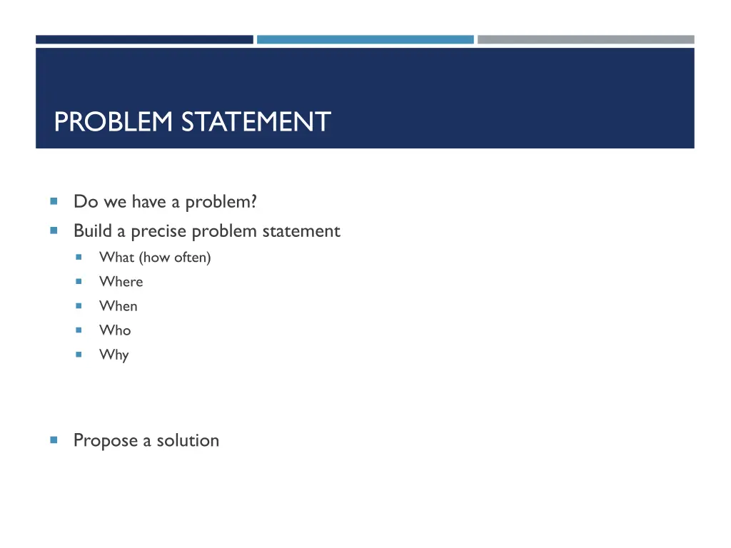problem statement